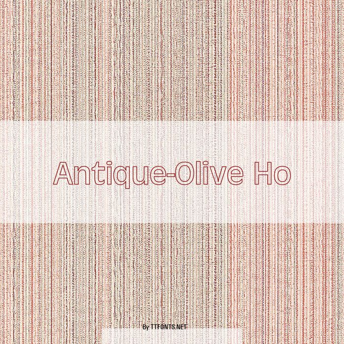 Antique-Olive Ho example